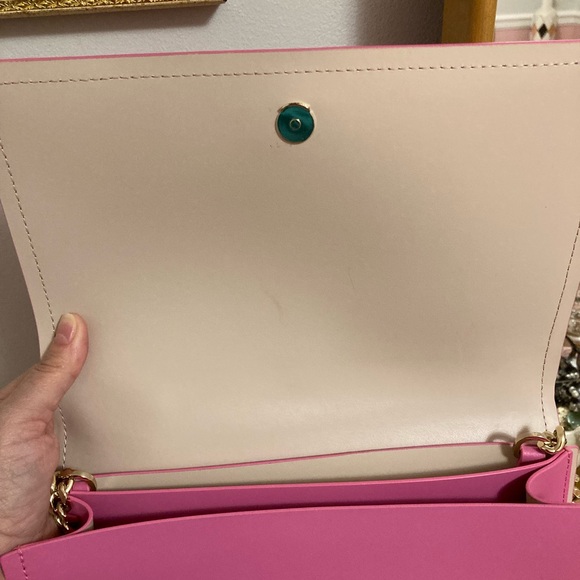 Kate Spade Pink Clutch with Gold Chain - Picture 6 of 6